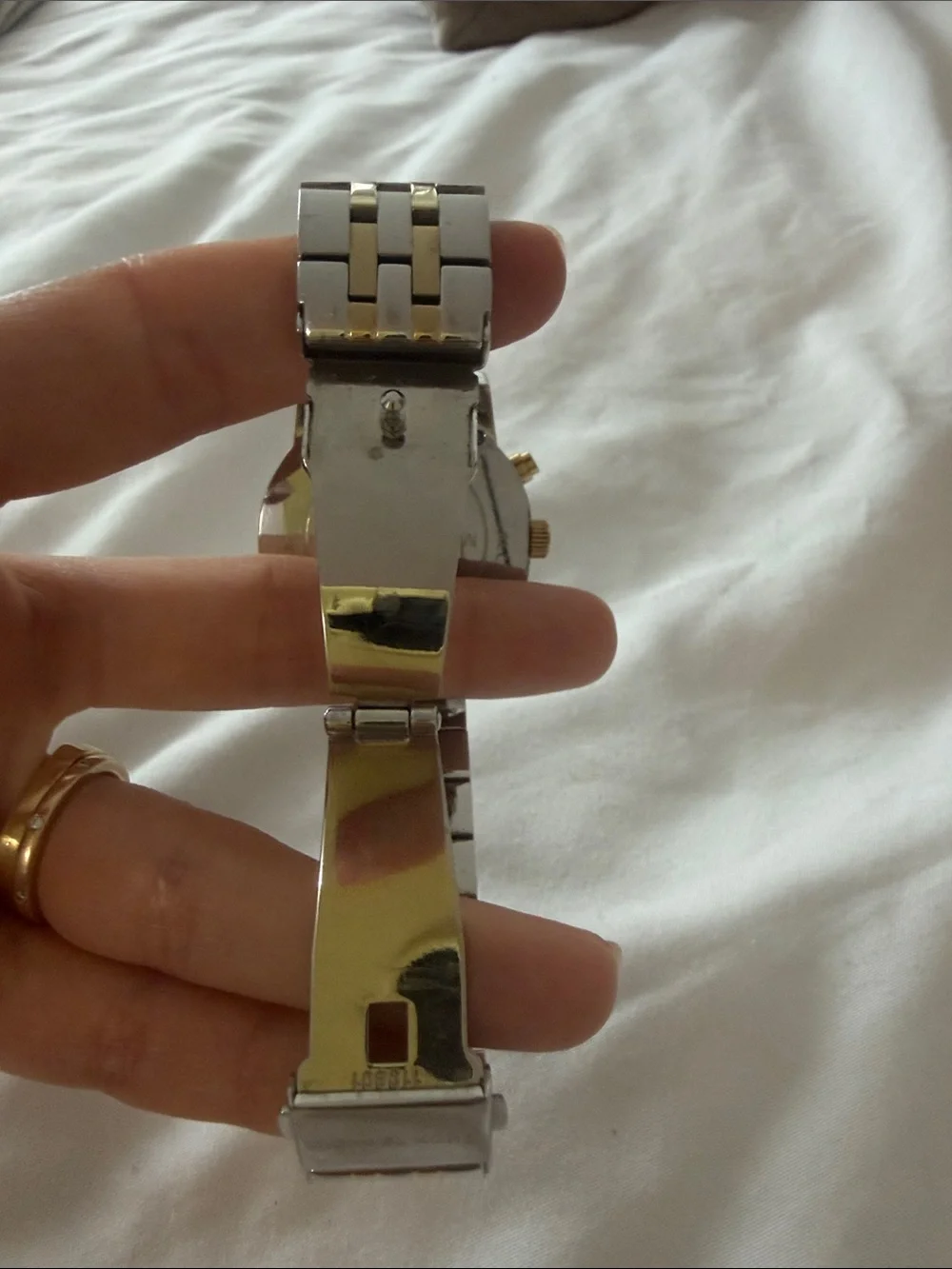 Michael Kors Men's Two-Tone Silver and Gold Dress Chronograph Watch